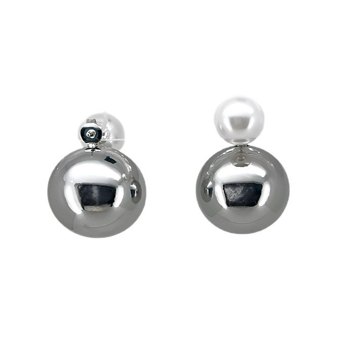 Classic silver Pearl Drop Earrings