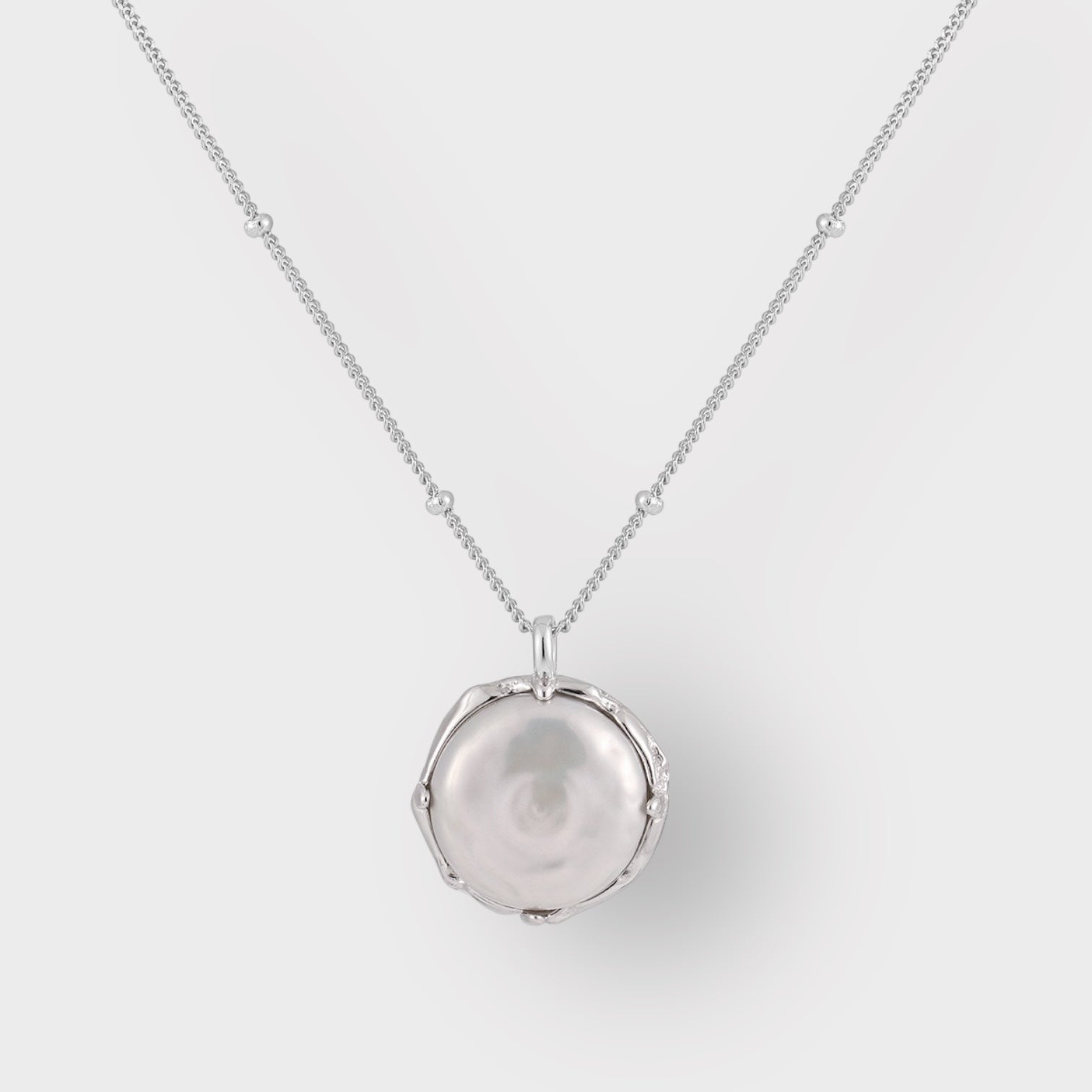 Silver Lilly Necklace