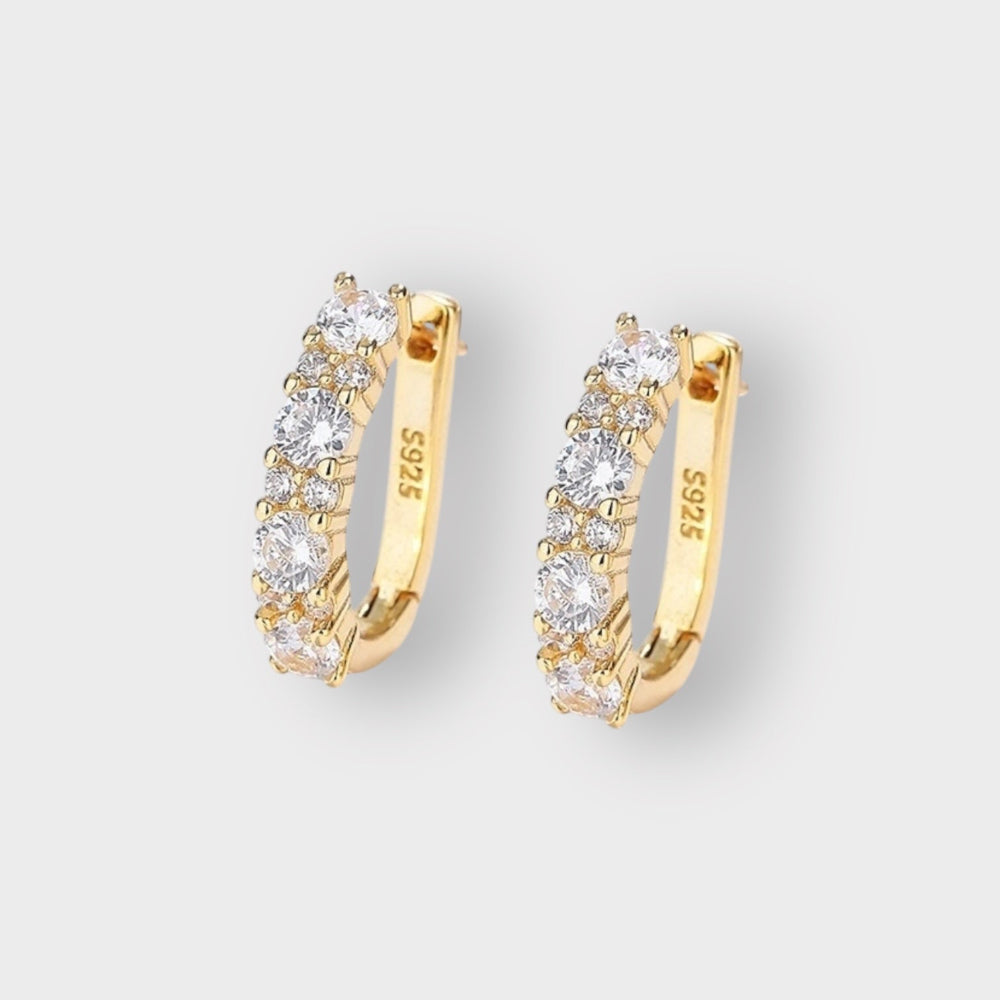 Silver Vivienne Hoops