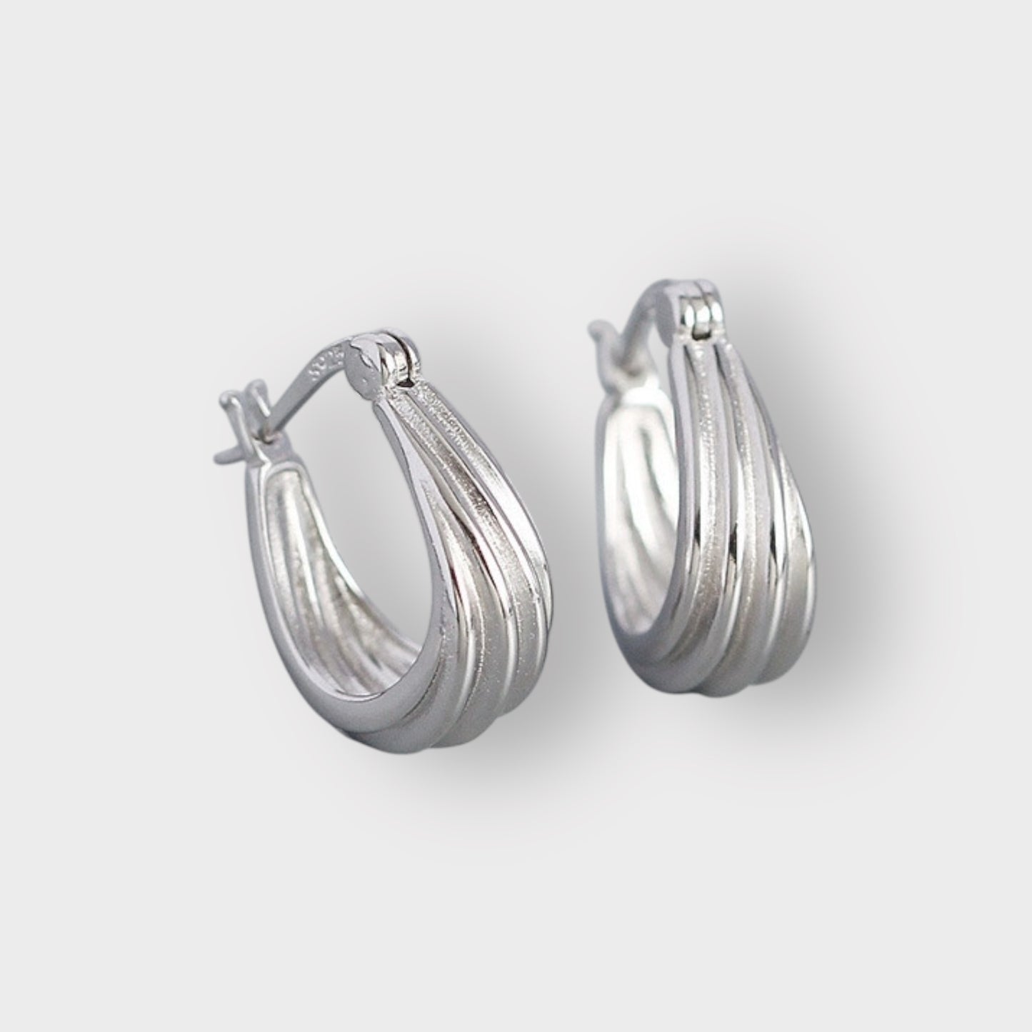 Silver Helena Hoop