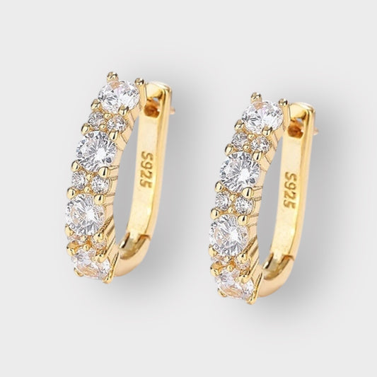 Gold Vivienne Hoops