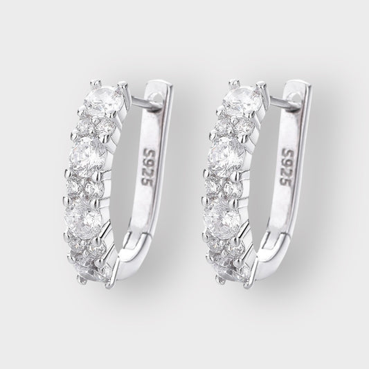 Silver Vivienne Hoops