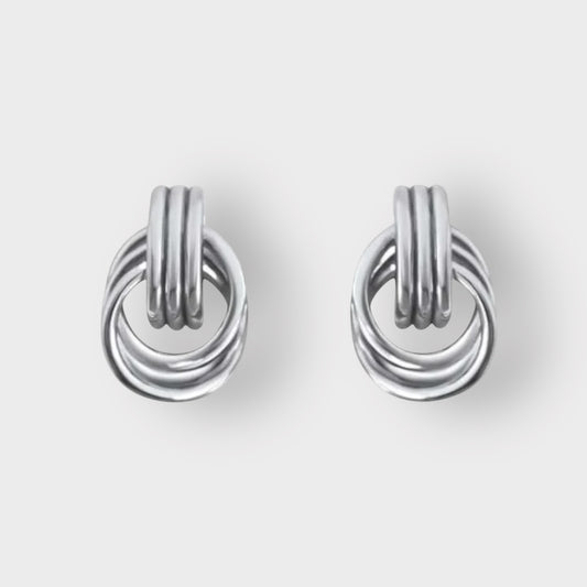 Silver Aurelia Studs