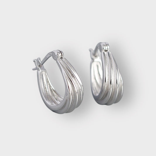 Silver Helena Hoop
